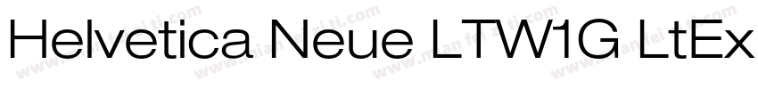 Helvetica Neue LTW1G LtEx字体转换